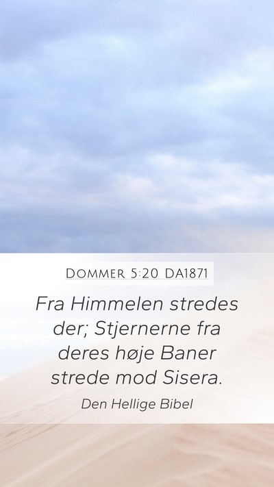 Dommer 5:20 DA1871 Bible Verse Image