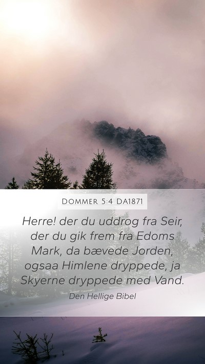 Dommer 5:4 DA1871 Bible Verse Image