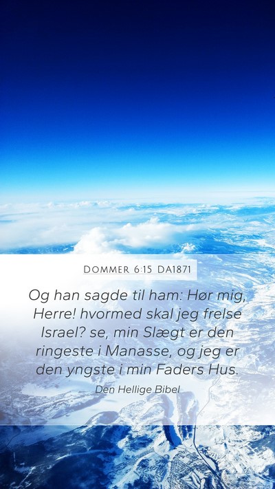 Dommer 6:15 DA1871 Bible Verse Image