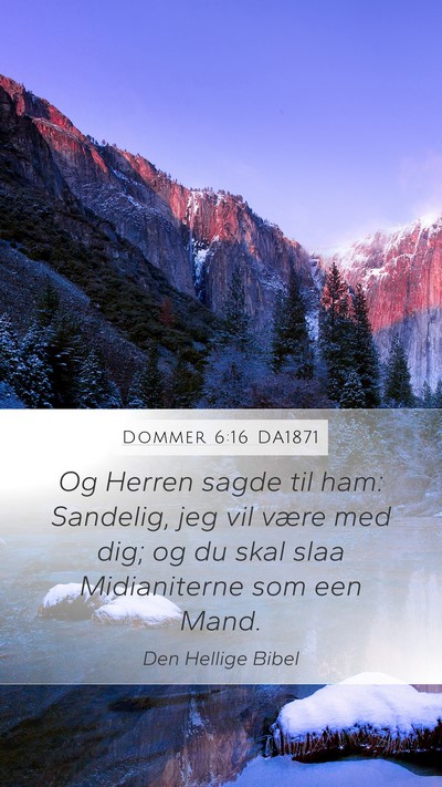 Dommer 6:16 DA1871 Bible Verse Image