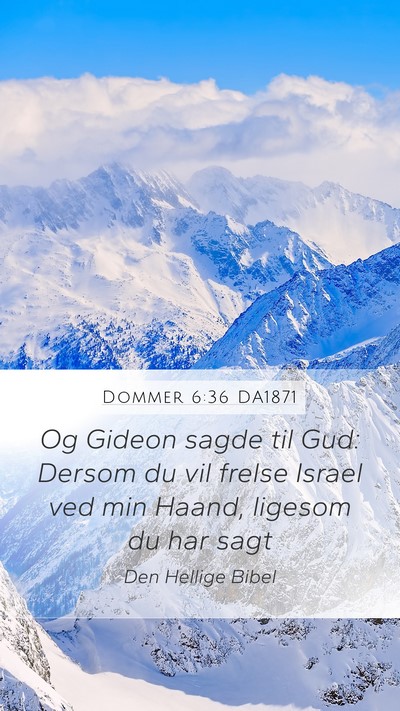 Dommer 6:36 DA1871 Bible Verse Image