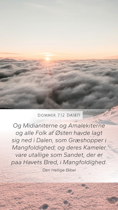 Dommer 7:12 DA1871 Bible Verse Image