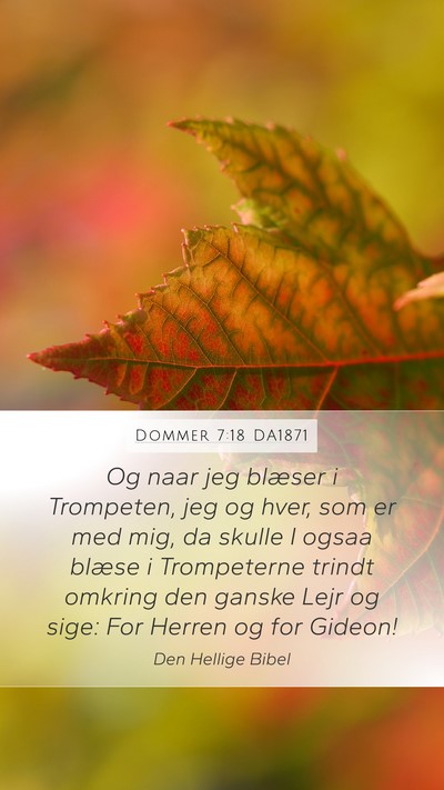 Dommer 7:18 DA1871 Bible Verse Image
