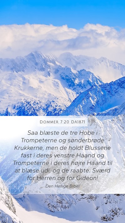 Dommer 7:20 DA1871 Bible Verse Image