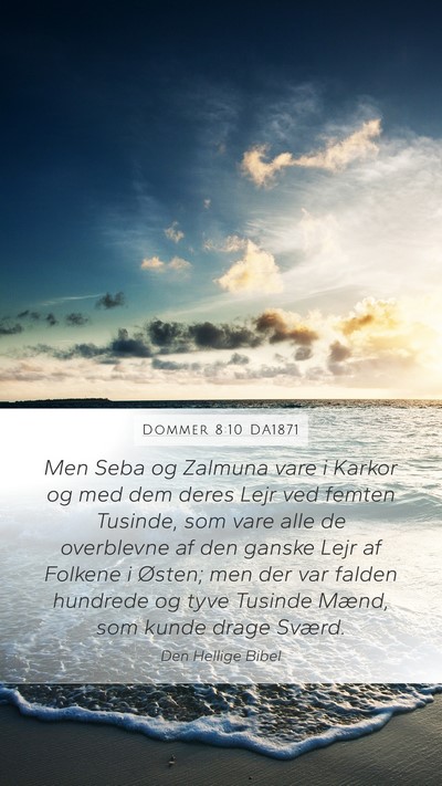 Dommer 8:10 DA1871 Bible Verse Image