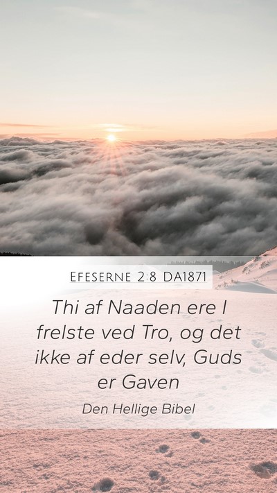 Efeserne 2:8 DA1871 Bible Verse Image