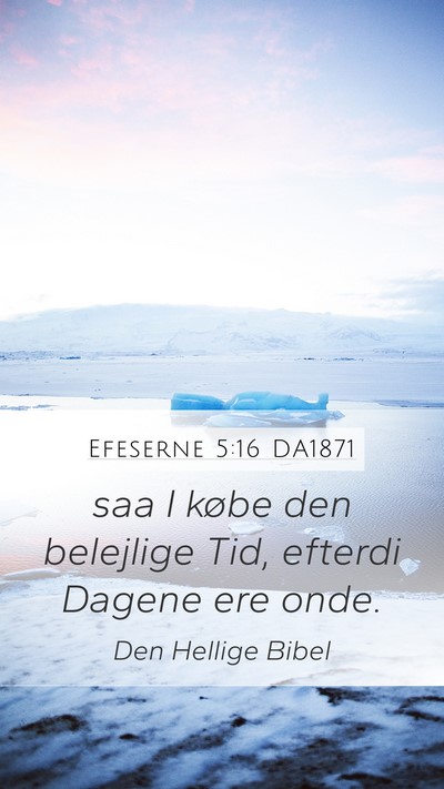 Efeserne 5:16 DA1871 Bible Verse Image
