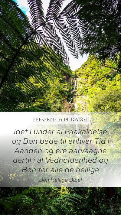 Efeserne 6:18 DA1871 Bible Verse Image