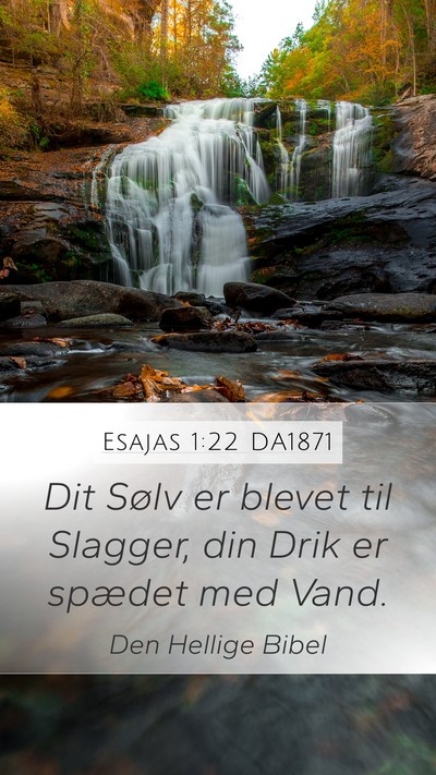 Esajas 1:22 DA1871 Bible Verse Image