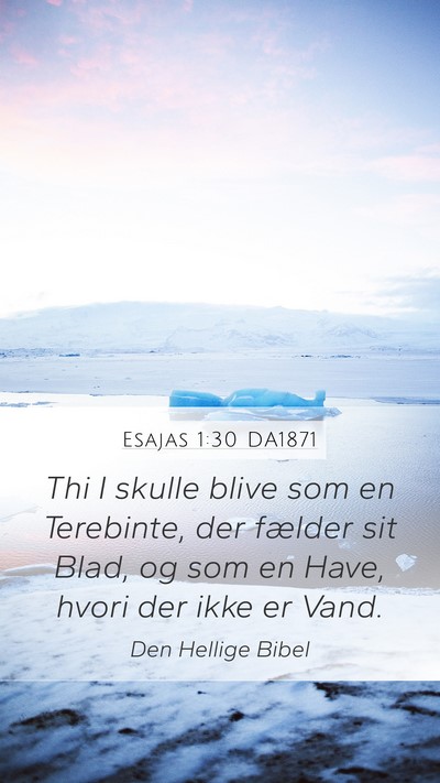 Esajas 1:30 DA1871 Bible Verse Image