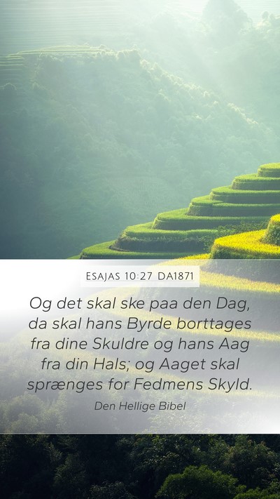 Esajas 10:27 DA1871 Bible Verse Image