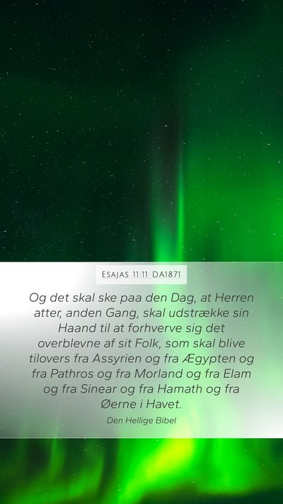 Esajas 11:11 DA1871 Bible Verse Image