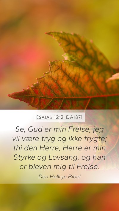 Esajas 12:2 DA1871 Bible Verse Image