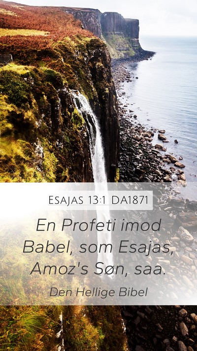 Esajas 13:1 DA1871 Bible Verse Image