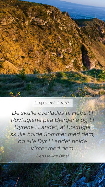 Esajas 18:6 DA1871 Bible Verse Image
