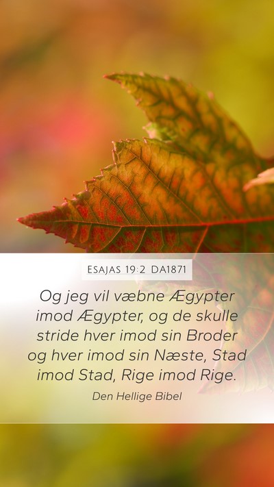 Esajas 19:2 DA1871 Bible Verse Image