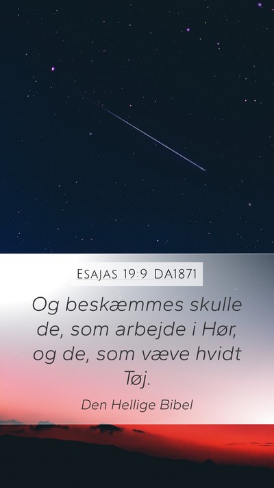Esajas 19:9 DA1871 Bible Verse Image