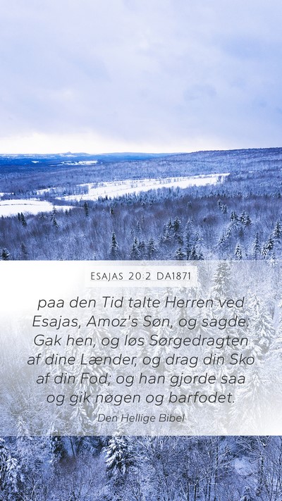 Esajas 20:2 DA1871 Bible Verse Image