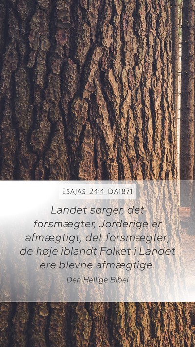 Esajas 24:4 DA1871 Bible Verse Image