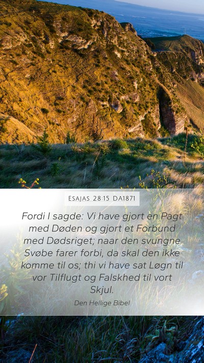 Esajas 28:15 DA1871 Bible Verse Image