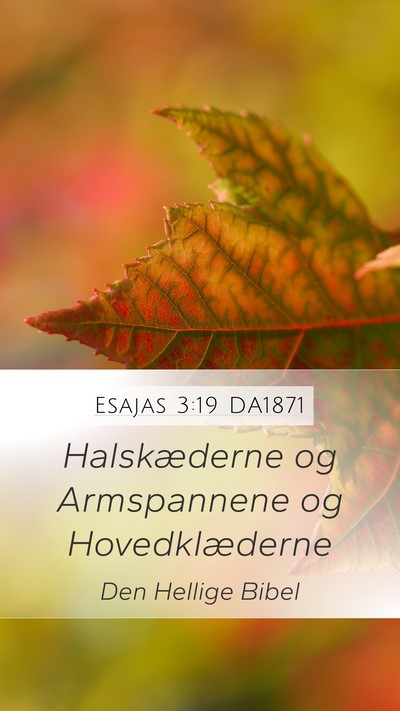 Esajas 3:19 DA1871 Bible Verse Image