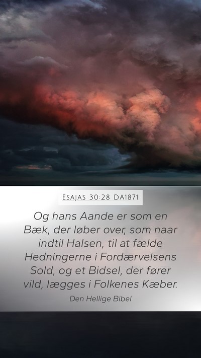 Esajas 30:28 DA1871 Bible Verse Image