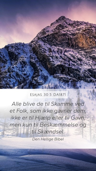 Esajas 30:5 DA1871 Bible Verse Image