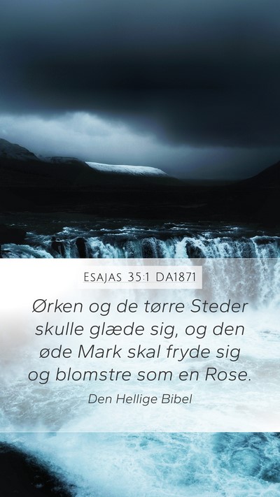 Esajas 35:1 DA1871 Bible Verse Image