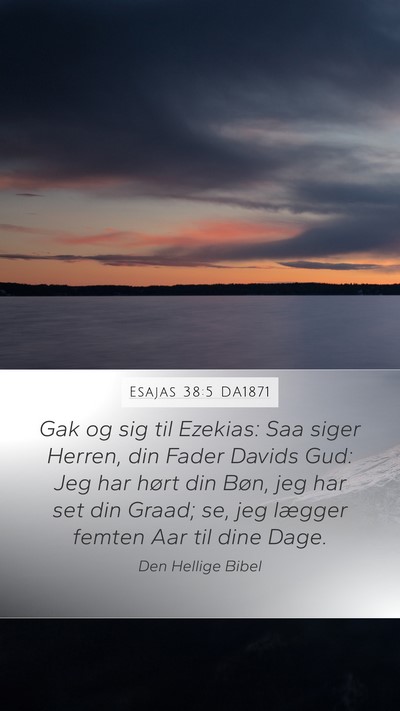 Esajas 38:5 DA1871 Bible Verse Image