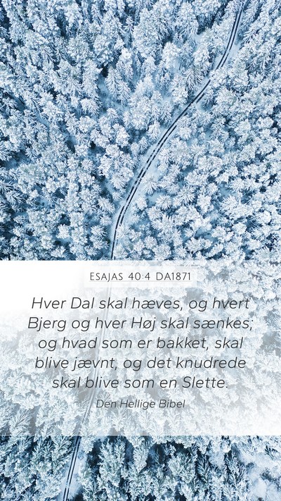 Esajas 40:4 DA1871 Bible Verse Image
