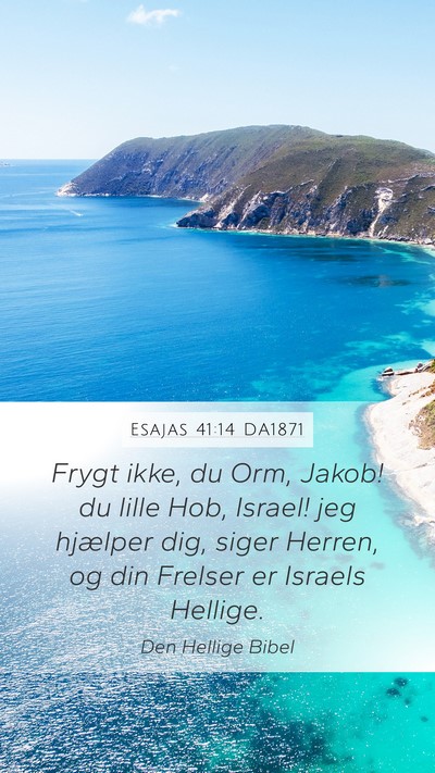 Esajas 41:14 DA1871 Bible Verse Image