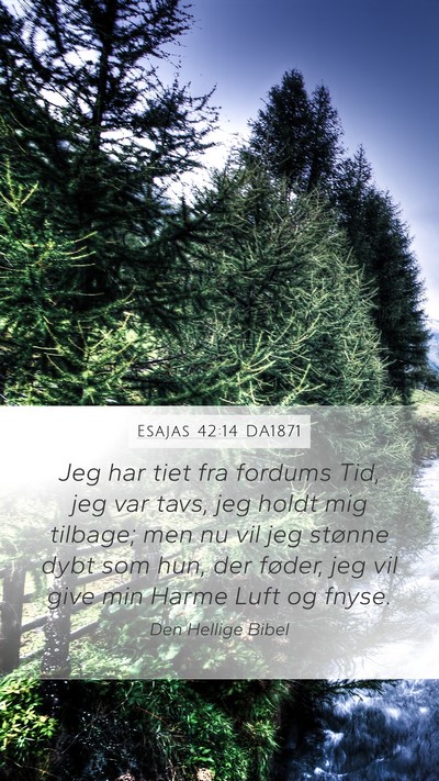Esajas 42:14 DA1871 Bible Verse Image