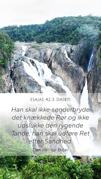Esajas 42:3 DA1871 Bible Verse Image