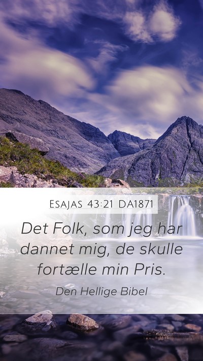 Esajas 43:21 DA1871 Bible Verse Image