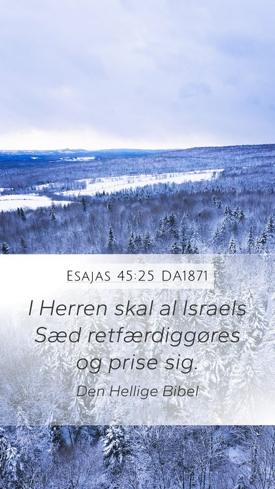 Esajas 45:25 DA1871 Bible Verse Image