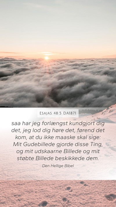 Esajas 48:5 DA1871 Bible Verse Image