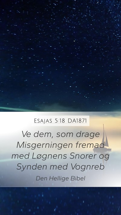 Esajas 5:18 DA1871 Bible Verse Image