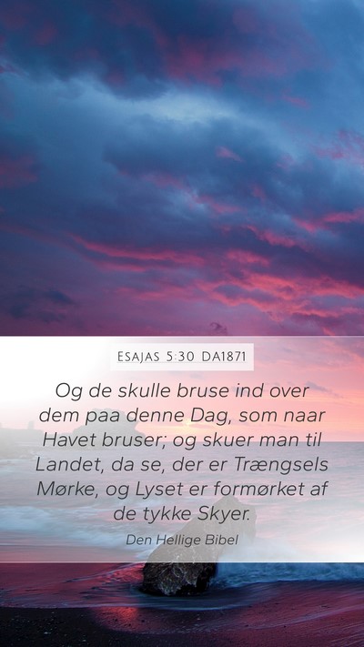Esajas 5:30 DA1871 Bible Verse Image