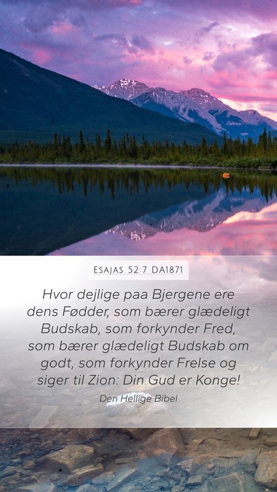 Esajas 52:7 DA1871 Bible Verse Image