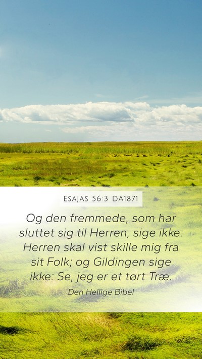 Esajas 56:3 DA1871 Bible Verse Image