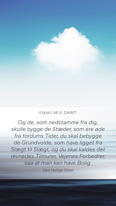 Esajas 58:12 DA1871 Bible Verse Image
