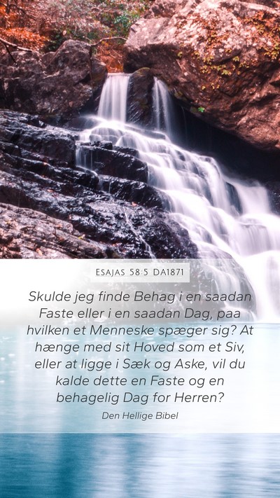 Esajas 58:5 DA1871 Bible Verse Image