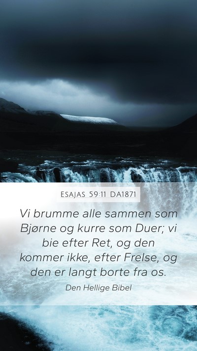 Esajas 59:11 DA1871 Bible Verse Image