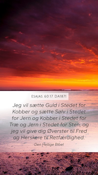 Esajas 60:17 DA1871 Bible Verse Image