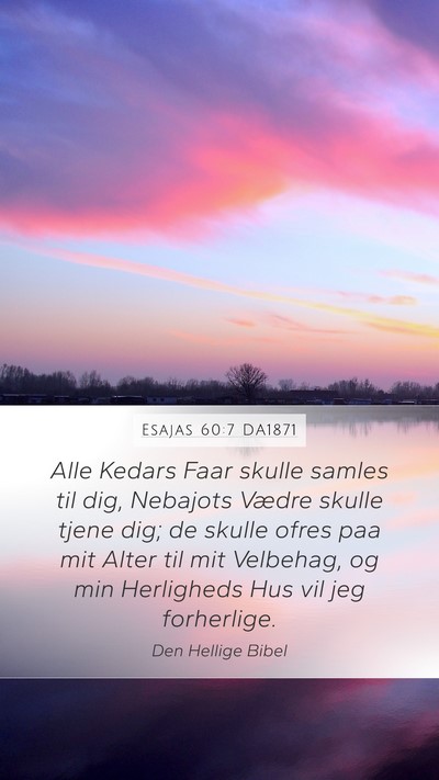 Esajas 60:7 DA1871 Bible Verse Image