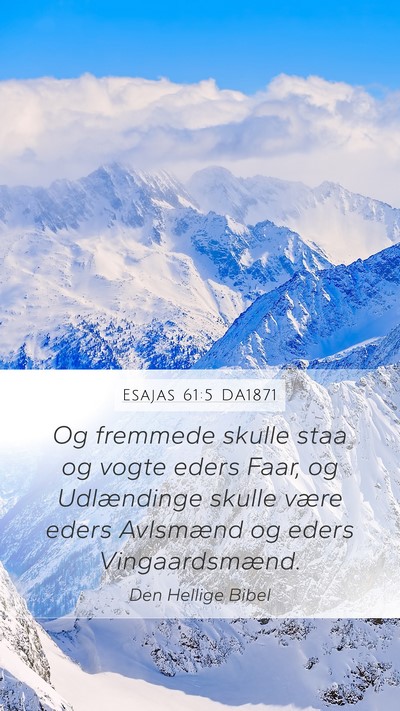 Esajas 61:5 DA1871 Bible Verse Image