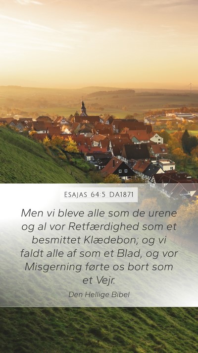 Esajas 64:5 DA1871 Bible Verse Image