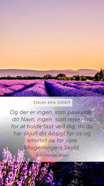 Esajas 64:6 DA1871 Bible Verse Image