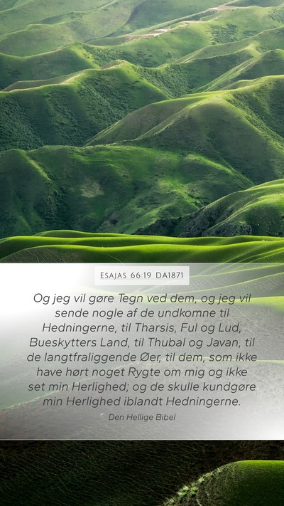 Esajas 66:19 DA1871 Bible Verse Image