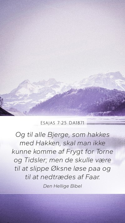 Esajas 7:25 DA1871 Bible Verse Image